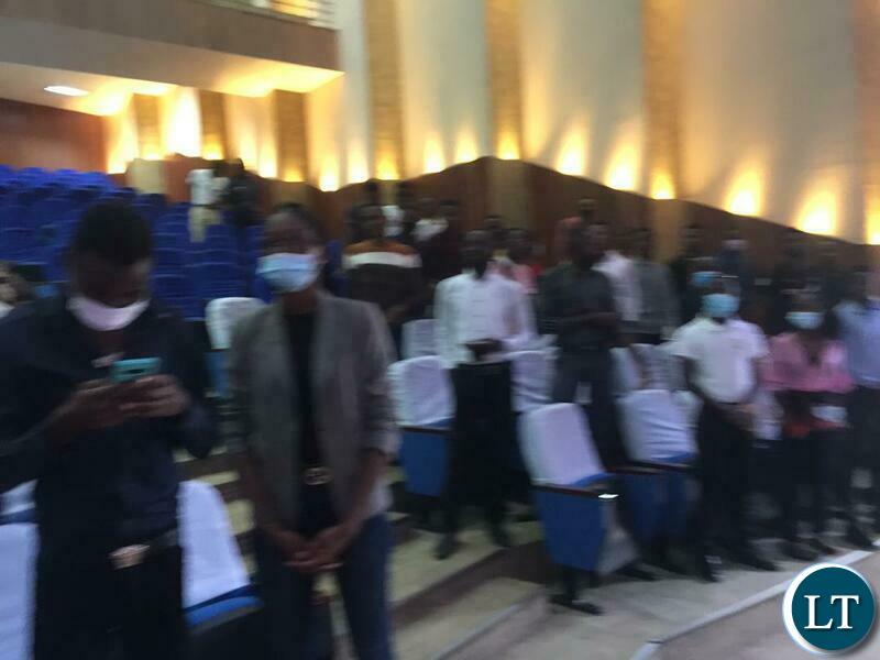 About 500 students from eleven higher learning institutions at the event to endorse President Lungu