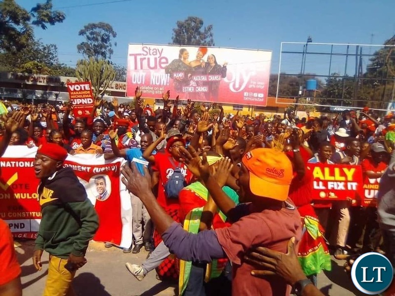 HH supporters who went to support hin during the filling in of his nomination