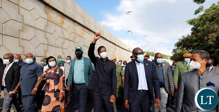 President Lungu prods motorists to observe road safety on new infrastructure