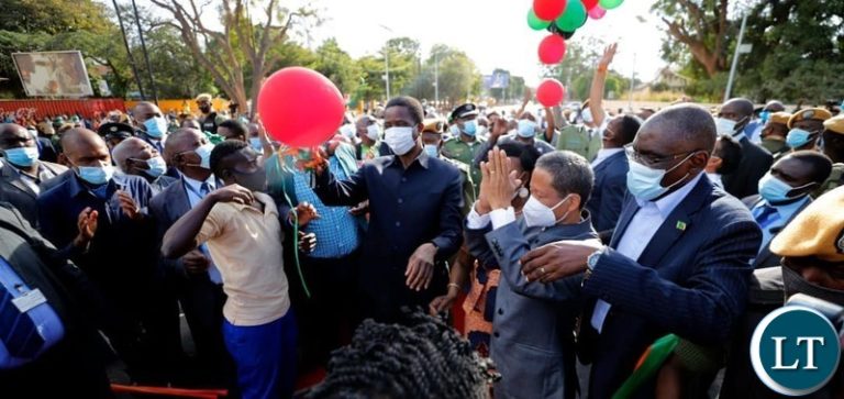 President Lungu Commisions Longacres flyover bridge