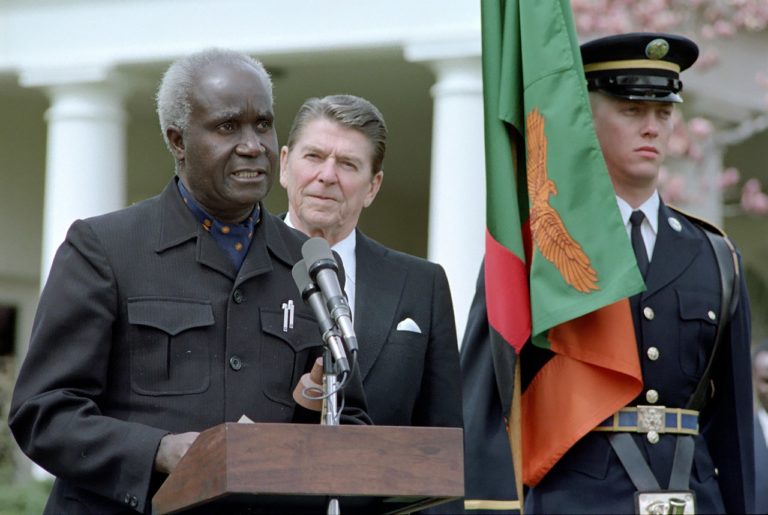 Archives : President Kaunda  meeting with US President Reagan March 30th 1983