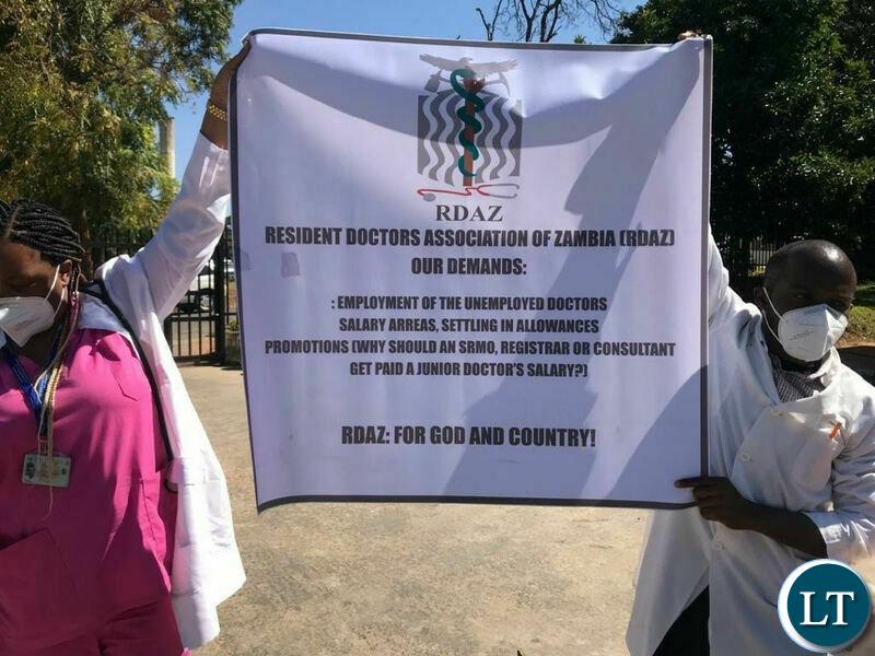 Junior Doctors protesting at UTH
