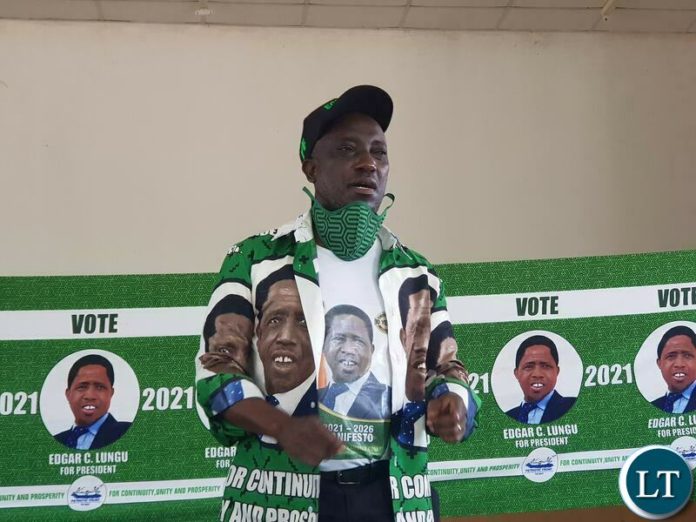 Kawambwa Parliamentary candidate Nickson Chilangwa MCC