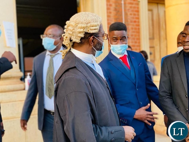  John Sangwa of Simeza, Sangwa and Associates after the court sessions
