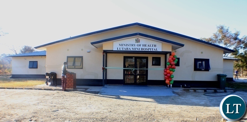 The just commissioned Lutaba Mini Hospital by Vice President Inonge Wina in Mwandi District, Western Province