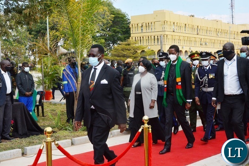 President Lungu and First lady Esther Lungu 