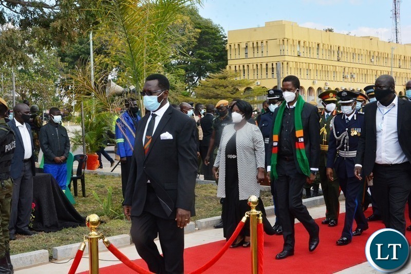 President Lungu and First lady Esther Lungu 