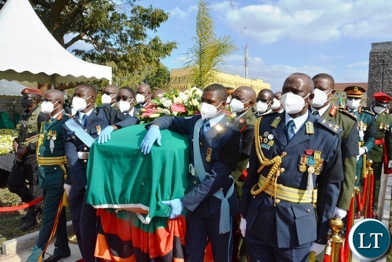 The arrival of the body of the late President Dr Kenneth Kaunda for Burial 