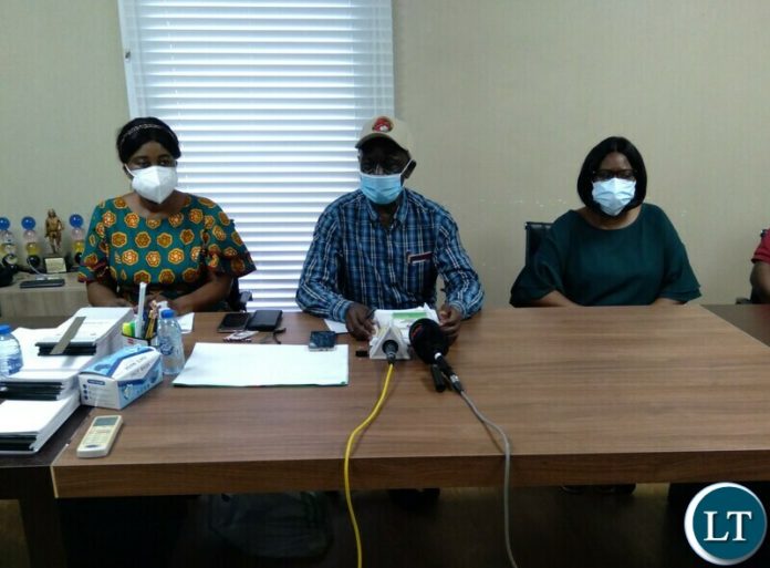 ECZ Commissioner Ali Simwinga briefs media