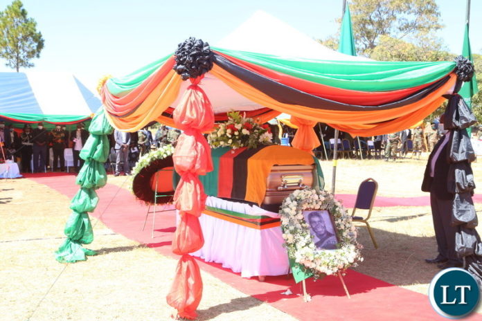 Remains of the Late first Zambian President Kenneth Kaunda lay in state at Lubwa Mission School grounds in Chinsali
