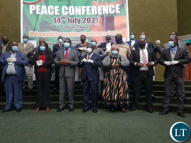 Political Parties  Sign a Peace and Non-Violence Accord
