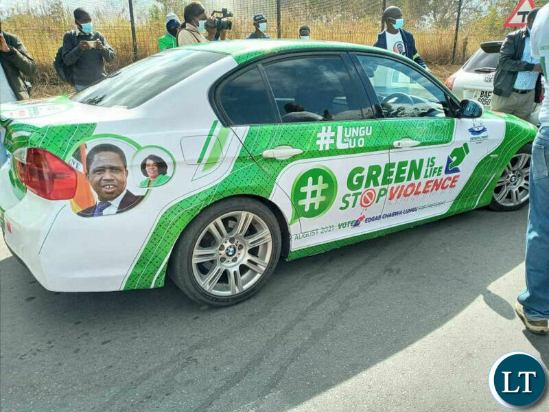 The BMW motor vehicle which was donated by Mr Katotobwe as replacement for the damaged one 