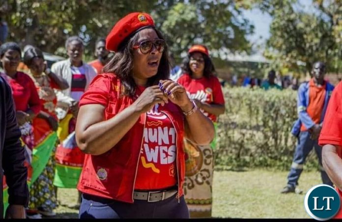 United Party for National Development (UPND) deputy national youth chairperson Cindy Kauka