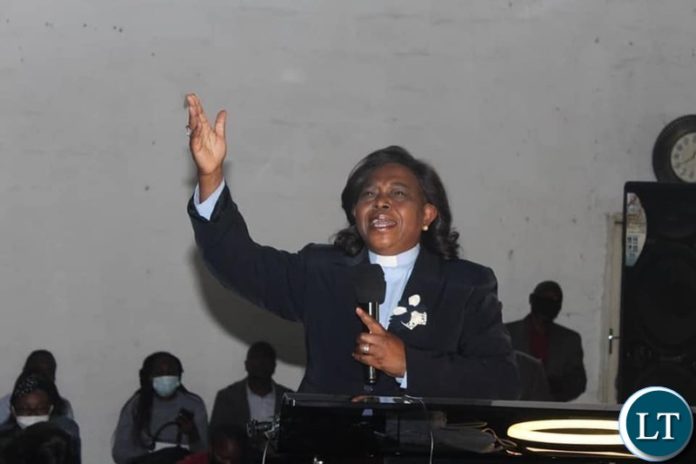 Patriotic Front Member of the Central Committee, the Rev. Mrs Godfridah Sumaili