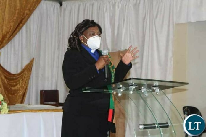Patriotic Front Member of the Central Committee, Rev. Mrs Godfridah Sumaili