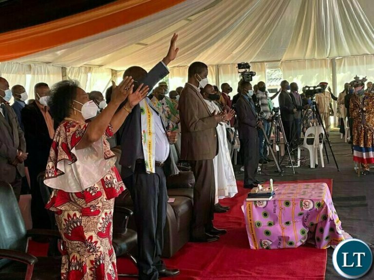 President Lungu attends prayer service for elections