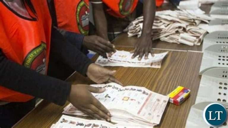 Lusaka central counts 10 out of 116 polling stations