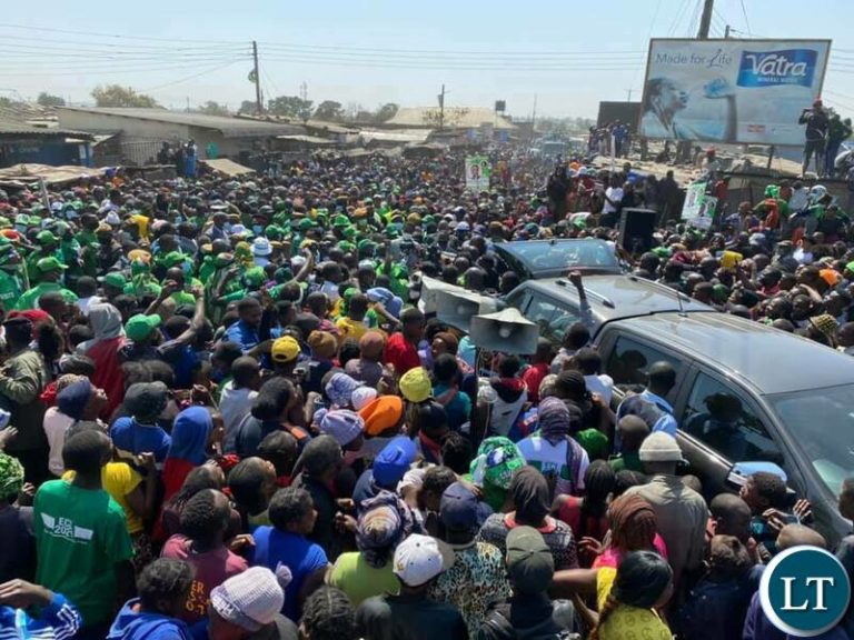 President Lungu urges Zambians to Vote for PF for continued development