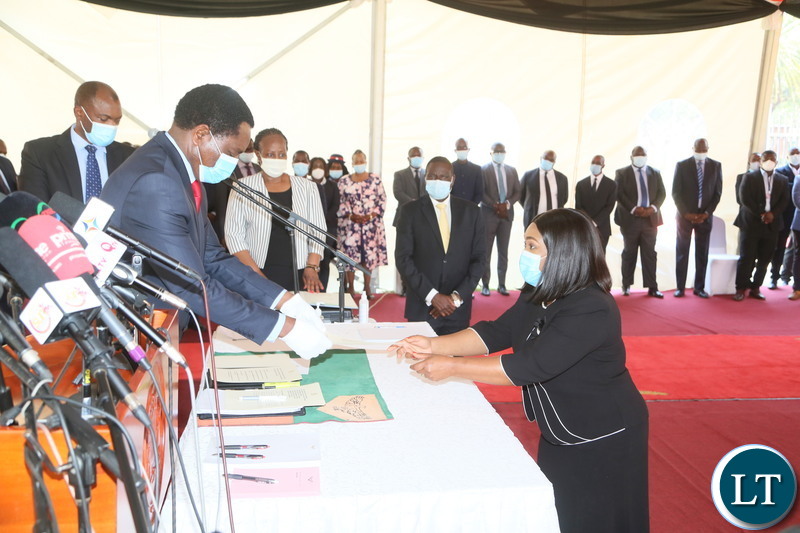 You cannot swear in an individual to a Ministry that doesn’t exist, It is illegal-John Sangwa