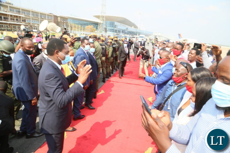 President Hichilema leaves for Eswatini