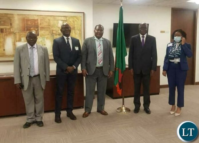 Allan Ncube - World Bank Senior Advisor, Dr Francis Chipimo - Acting Bank of Zambia Governor, Dr Taufila Nyamadzabo - World Bank AG1 Executive Director, Dr Situmbeko Musokotwane, MP - Minister of Finance and Mrs Masitala Mushinge - Assistant Director (External Debt), Ministry of Finance. Allan Ncube - World Bank Senior Advisor, Dr Francis Chipimo - Acting Bank of Zambia Governor, Dr Taufila Nyamadzabo - World Bank AG1 Executive Director, Dr Situmbeko Musokotwane, MP - Minister of Finance and Mrs Masitala Mushinge - Assistant Director (External Debt), Ministry of Finance.