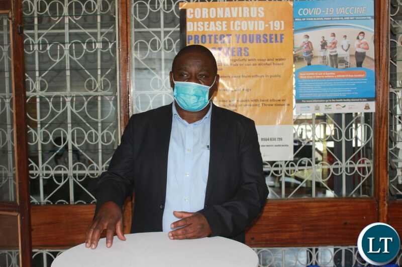 Local Government Association of Zambia Covid 19 Advisory Centre Coordinator Ernest Sumani