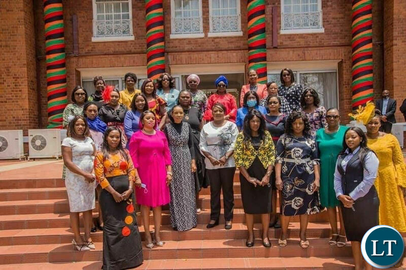 The Minister's spouses met at State House in Lusaka.