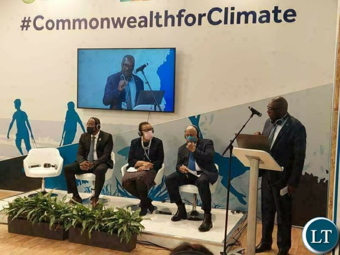 The Minister of Green Economy and Environment Hon. Eng. Collins Nzovu, MP, speaking at the Commonwealth side-event on "Commonwealth Call for Living Lands" on the margins of the 26th United Nations Climate Change conference (COP26) in Glasgow, Scotland, UK, Wednesday 3 November, 2021. He spoke alongside Commonwealth Secretary General Patricia Scotland, QC and other international dignitaries. PHOTO | MGEE The Minister of Green Economy and Environment Hon. Eng. Collins Nzovu, MP, speaking at the Commonwealth side-event on "Commonwealth Call for Living Lands" on the margins of the 26th United Nations Climate Change conference (COP26) in Glasgow, Scotland, UK, Wednesday 3 November, 2021. He spoke alongside Commonwealth Secretary General Patricia Scotland, QC and other international dignitaries. PHOTO | MGEE