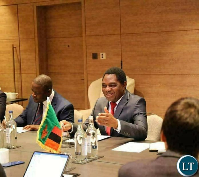 President Hichilema meeting the Eurobond creditors in London