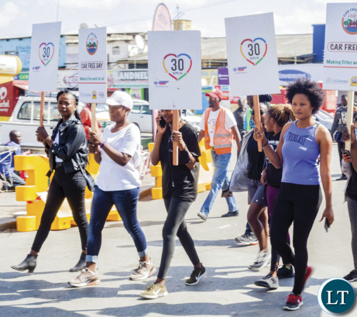 Lusaka Car Free Day by the Zambia Road Safety Trust