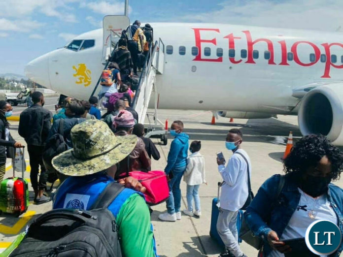 Zambians being Evacuated out of Ethiopia