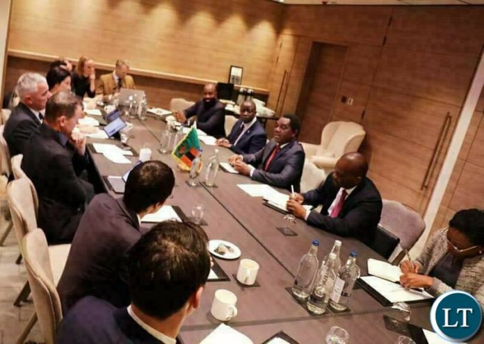 President Hichilema meeting the Eurobond creditors in London