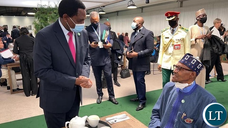 President Hakainde Hichilema meeting with President of Nigeria Muhammadu Buhari