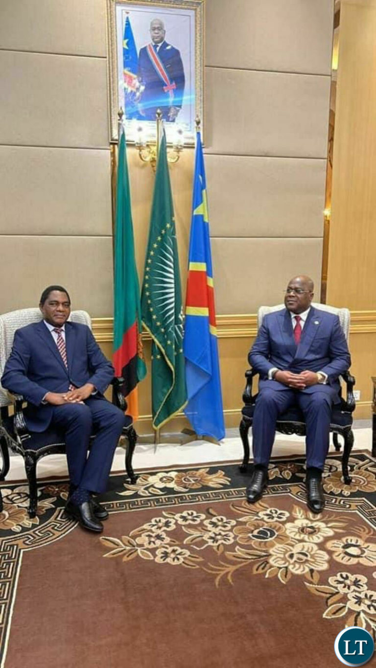 President Hichilema Congratulates President Félix Tshisekedi on Re-election in DRC
