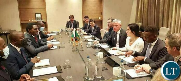President Hichilema meeting the Eurobond creditors in London