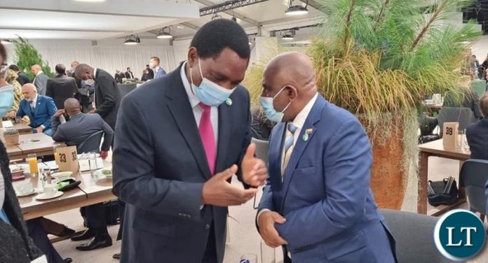 President Hakainde Hichilema meeting with Comoros President Azali Assoumani.