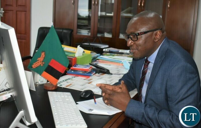 Minister Nzovu and Chinese Ambassador Li Jie virtual courtesy