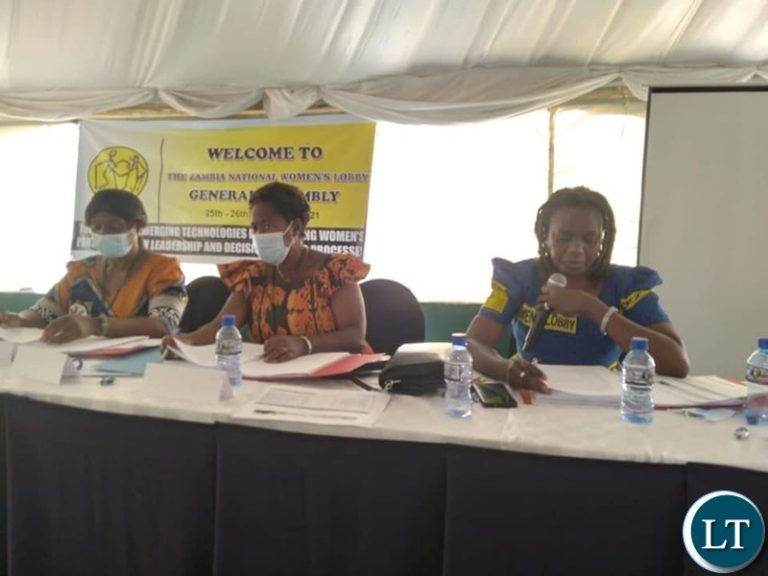 Zambia National Women’s Lobby Encourages Aspiring Women Politicians to Prepare for 2026 Elections