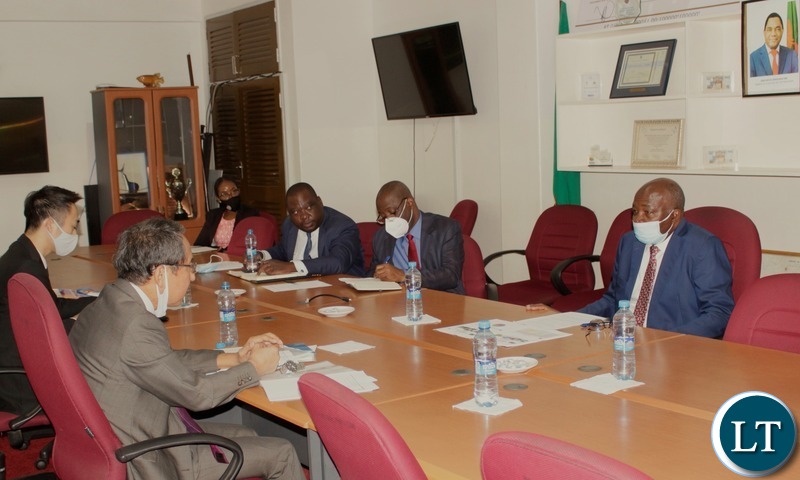 Japanese Ambassador to Zambia and COMESA, Mizuuchi Ryuta and Finance and National Planning Minister Dr. Situmbeko Musokotwane
