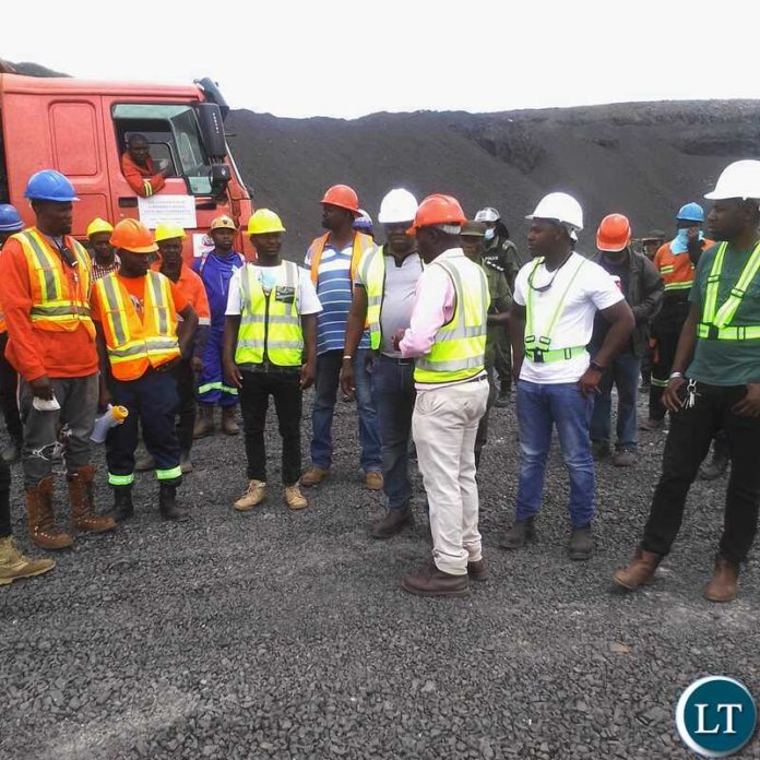 Minister of Mines Paul Kabuswe