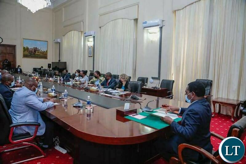 President Hakainde Hichilema held consultative discussions with a team from Amnesty International, led by the organisation's Secretary General Agnes Callamard and Regional Director for East and Southern Africa, Deprose Muchena.