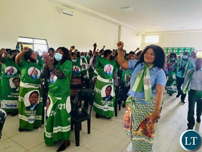 Patriotic Front (PF) National Chairperson for women Hon Kampamba Mulenga