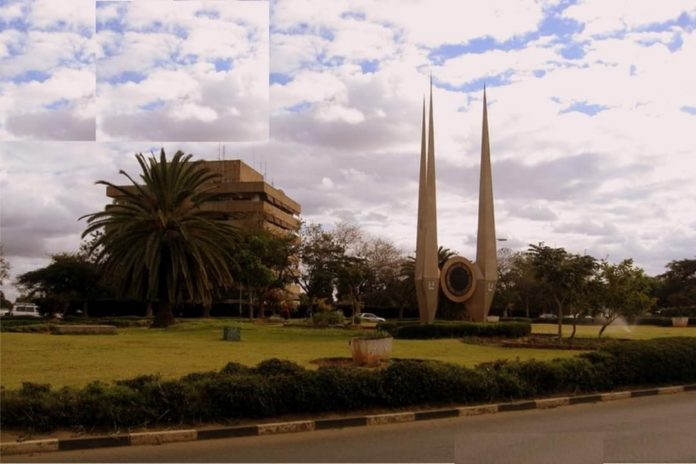 The Non-Aligned Movement Monument at The High Court Round About on Independence Avenue.