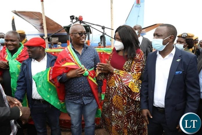 Former opposition PF National Youth Chairman who is also immediate former Kasama Central Member of Parliament, Kelvin Sampa who defected together with others to join the ruling UPND