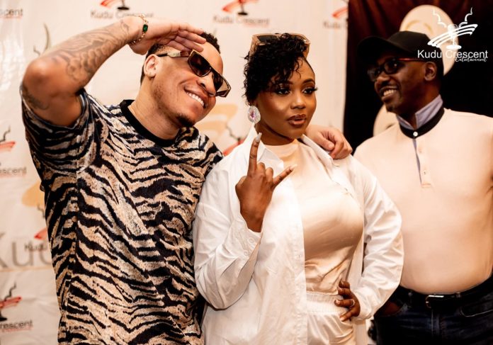 Rotimi urged Zambians to support Cleo Ice Queen to help put her on the global music scene. Picture courtesy of Kudu Cresecent Entertainment