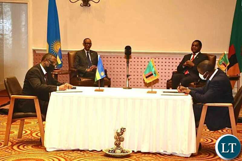 Rwanda and Zambia signs 7 MoUs to further enhance ties and integration