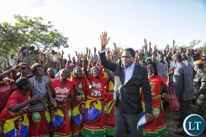 HH at a public rally held at Palangoto Primary School in Luwingu District