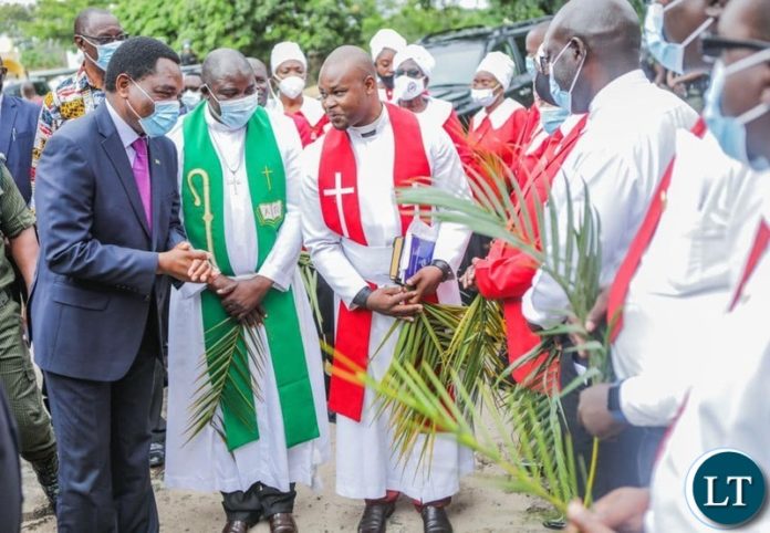 HH attending Church Service in Mongu