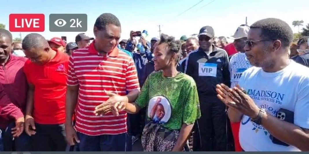 President Hichilema implores Zambians to take health walks