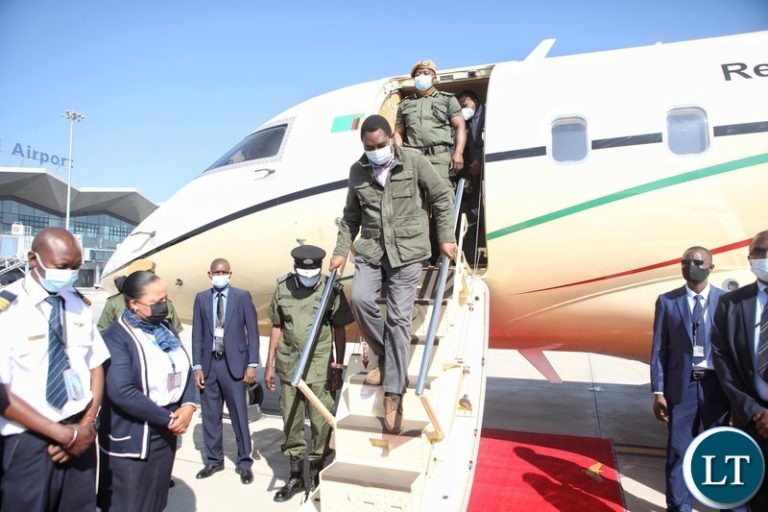 HH off to  Luapula Province for a two working visit